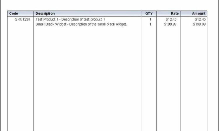 Word Invoice Template Professional Services