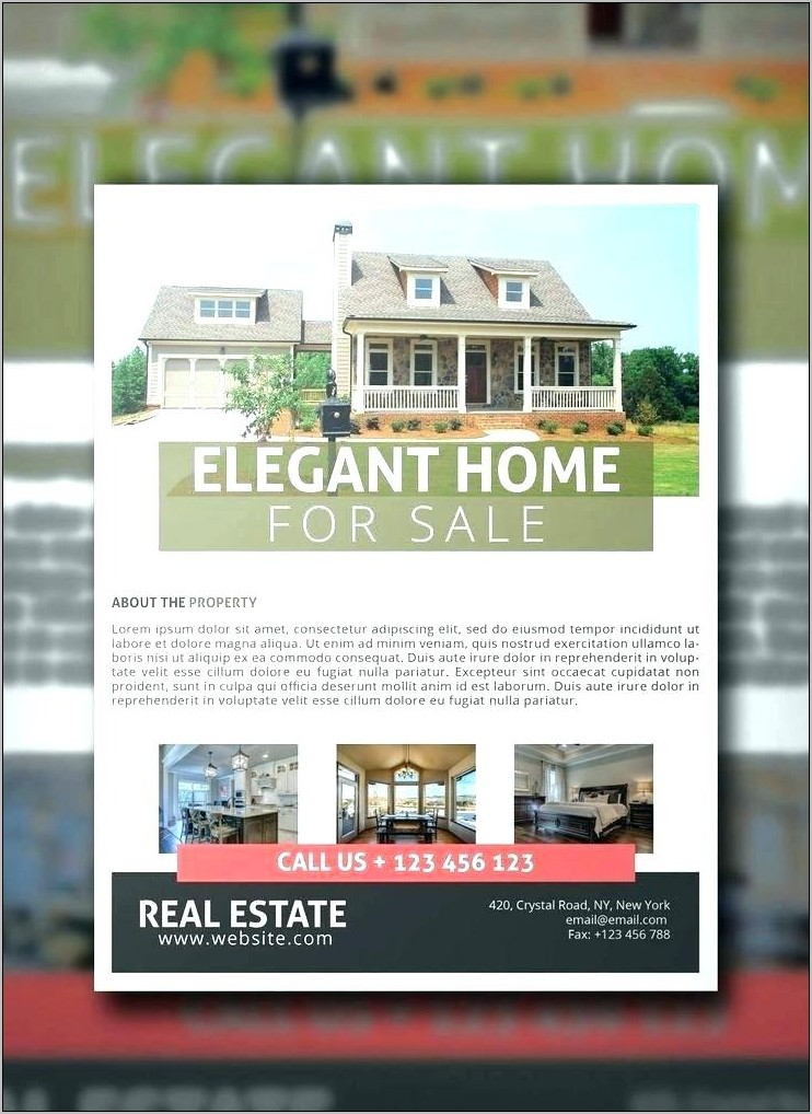 Word Template For Real Estate Flyer