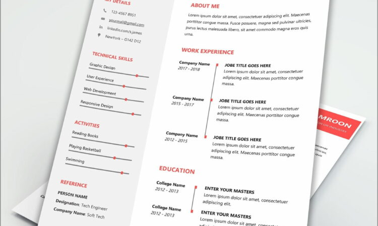 Word Templates For Professional Resume