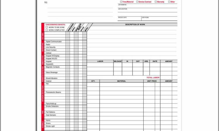 Work Order Forms In Quickbooks