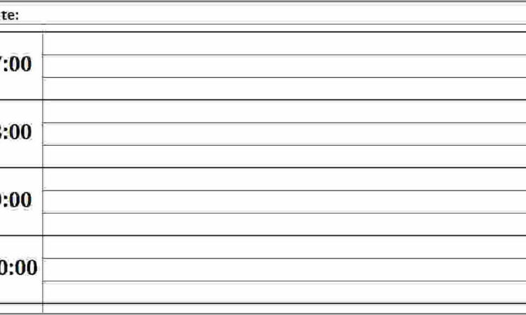 Work Week Calendar Template 2018