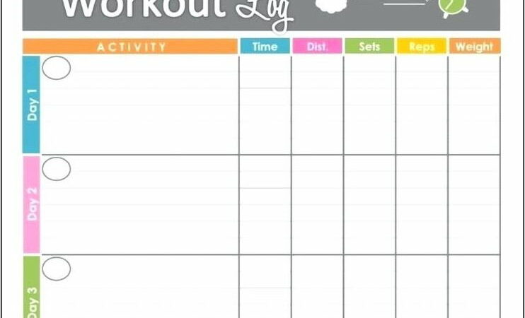 Workout Journal Template Free