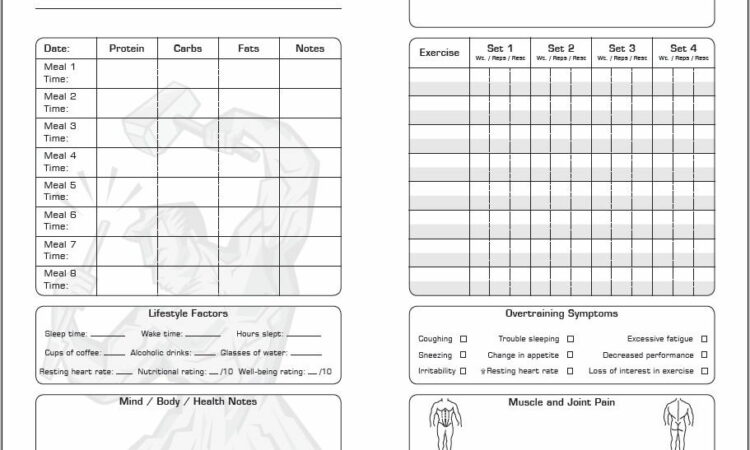 Workout Log Template Open Office