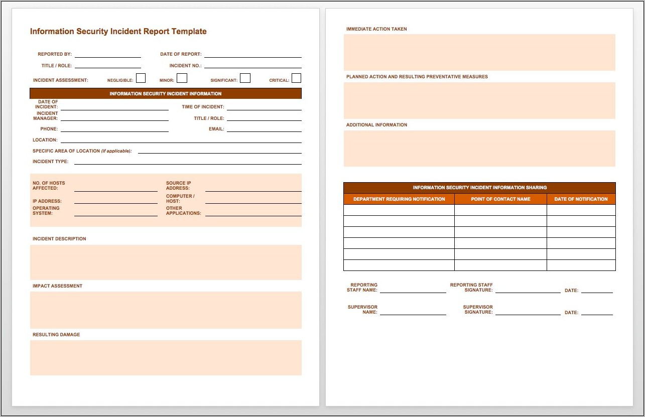 Workplace Accident Report Form Pdf