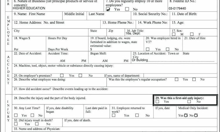 Workplace Violence Incident Report Form Template