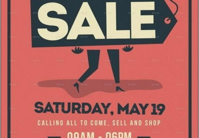 Yard Sale Flyer Template Microsoft Word