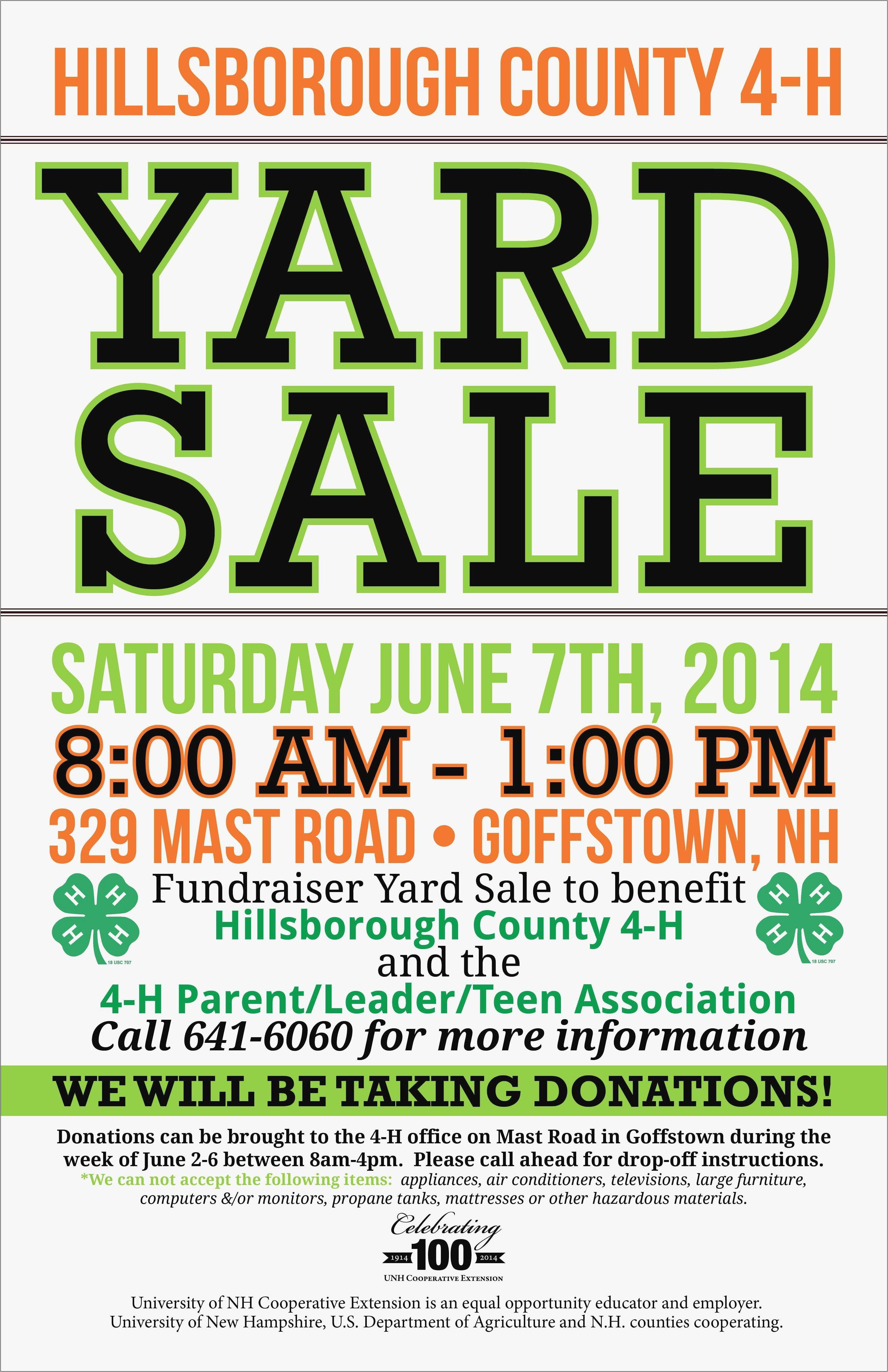 Yard Sale Flyer Template