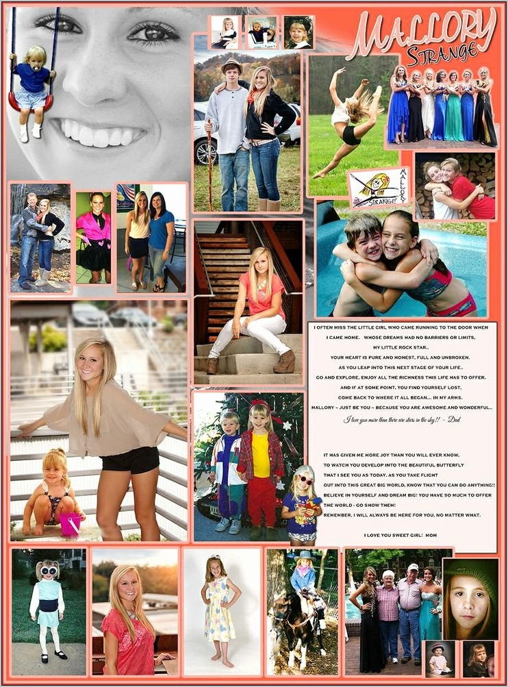 Yearbook Ad Layout Template