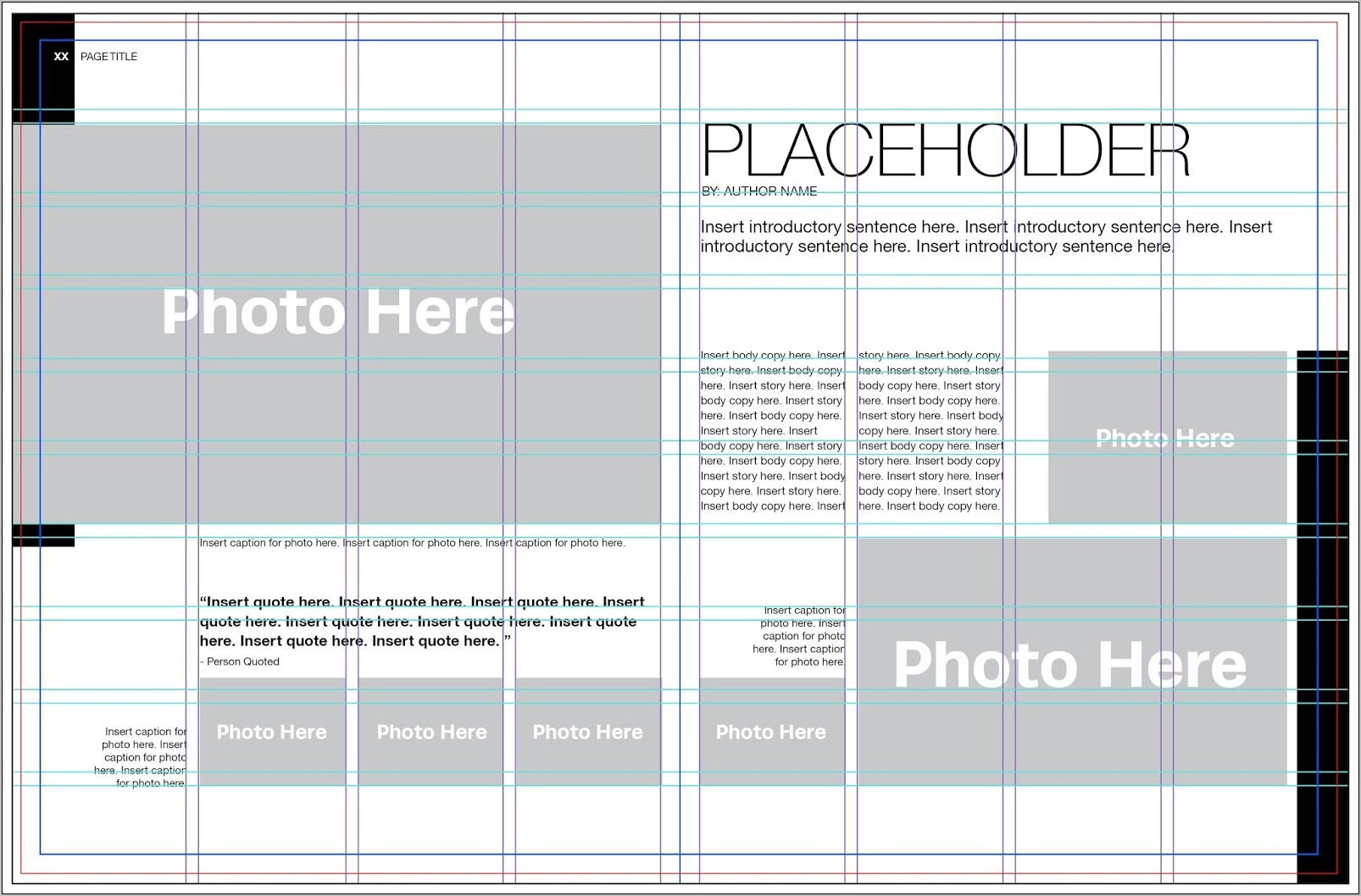 Yearbook Layout Templates Free