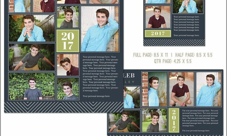 Yearbook Personal Page Templates