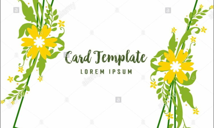 Yellow Flower Invitation Template