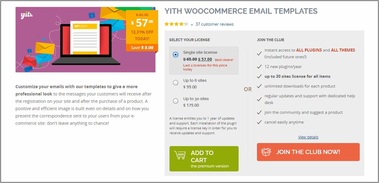 Yith Woocommerce Email Templates Premium Woocommerce Extension