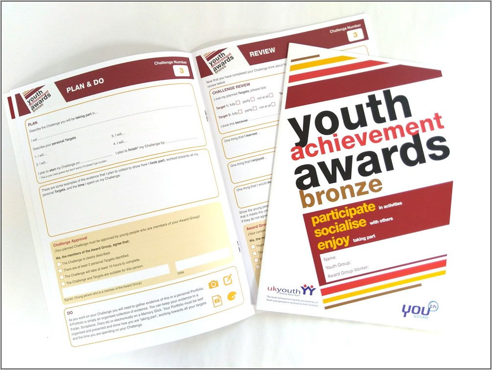 Youth Achievement Awards Templates