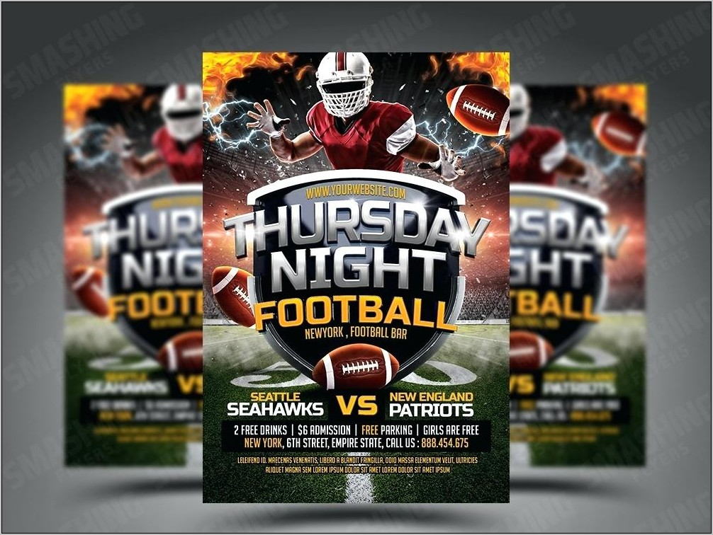 Youth Football Flyers Templates Free