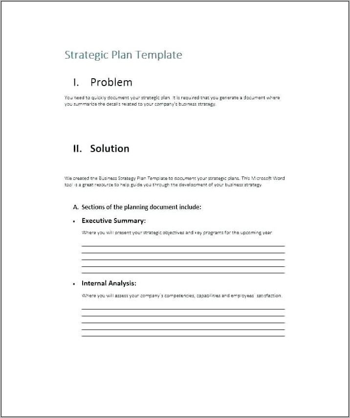 Youth Ministry Strategic Plan Template