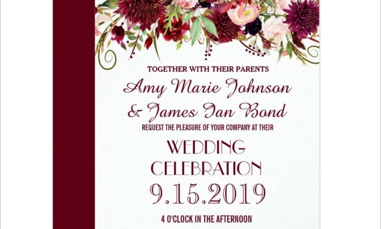 Zazzle Burgundy Wedding Invitations