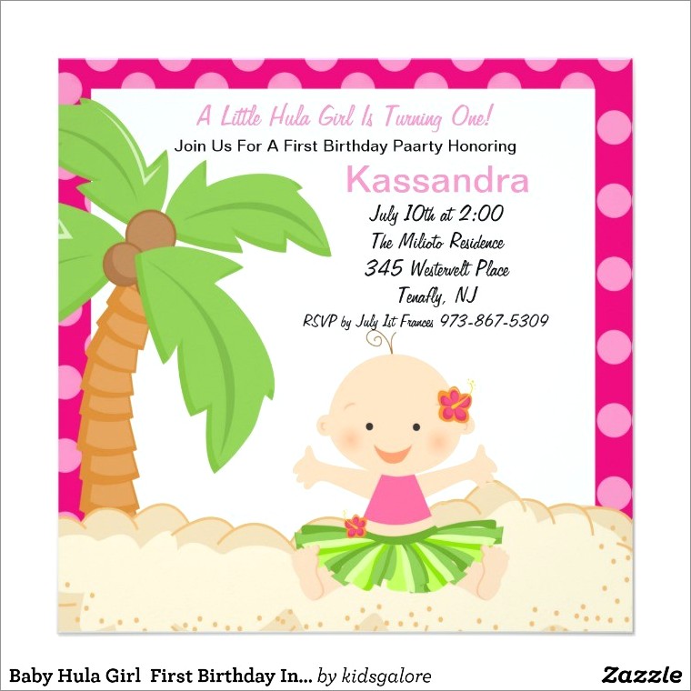 Zazzle First Birthday Invitations