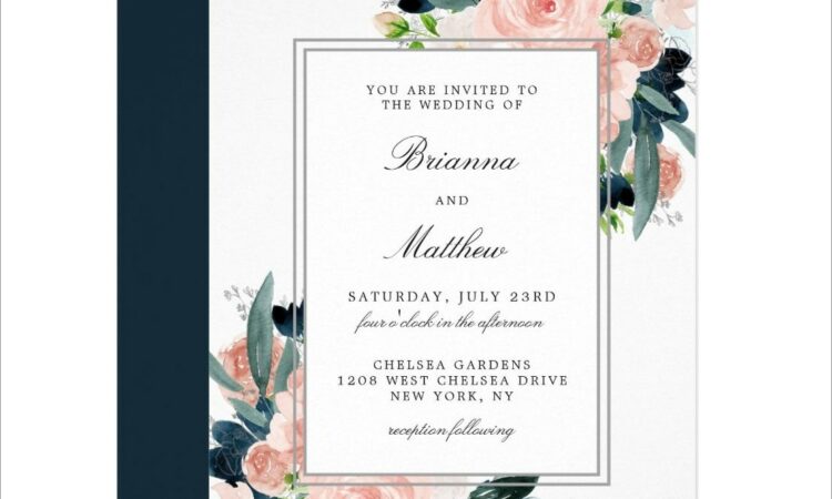 Zazzle Floral Wedding Invitations