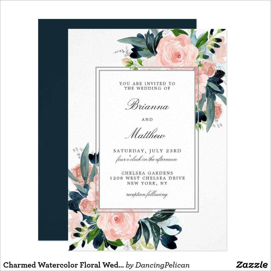 Zazzle Floral Wedding Invitations