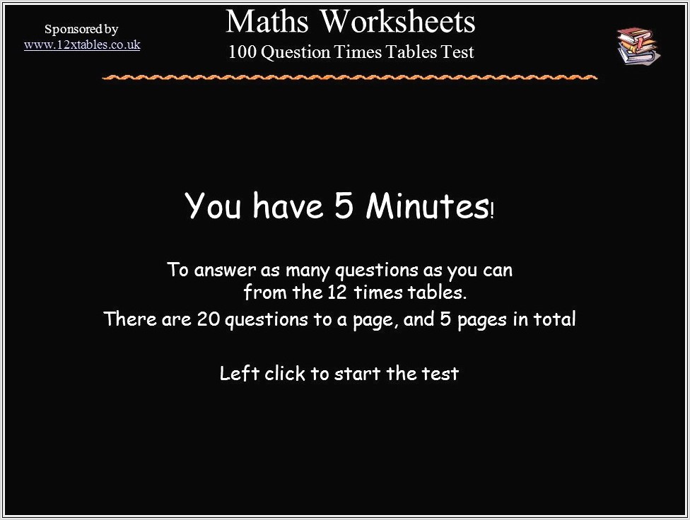 100 Times Tables In 5 Minutes