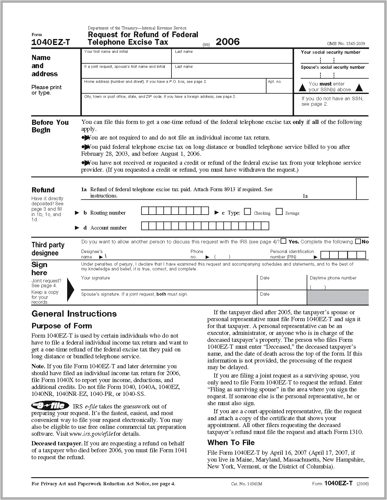 1040ez Printable Form 2012