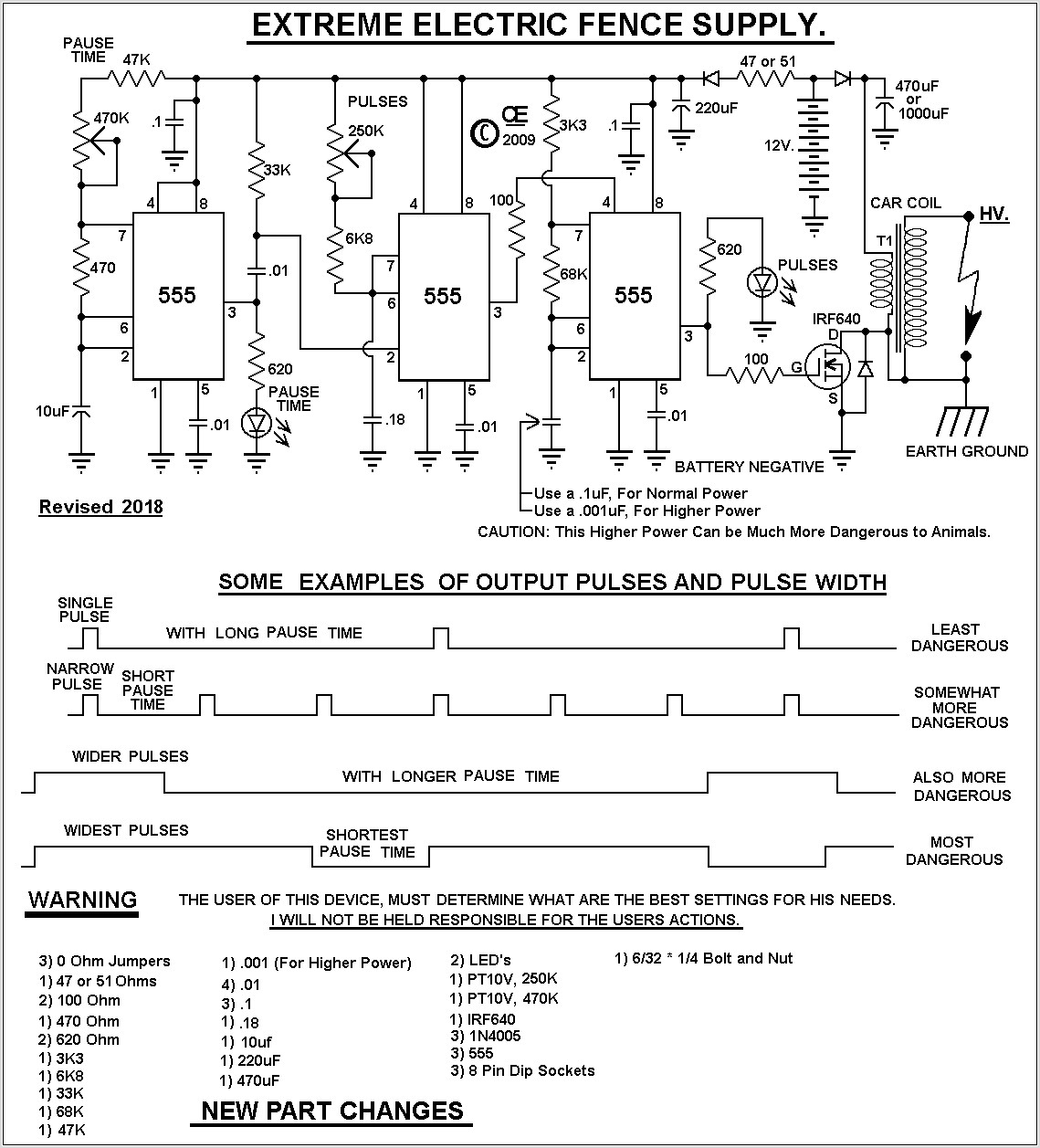 12 Volt Electric Fence Circuit Diagram