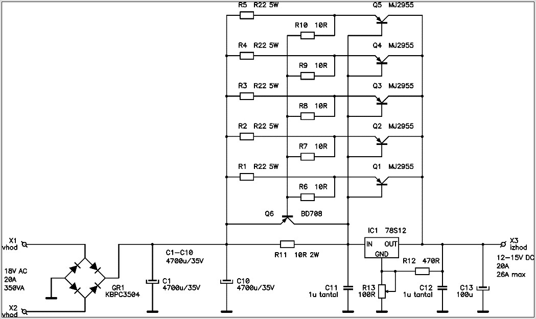 18v Dc Power Supply Circuit Diagram