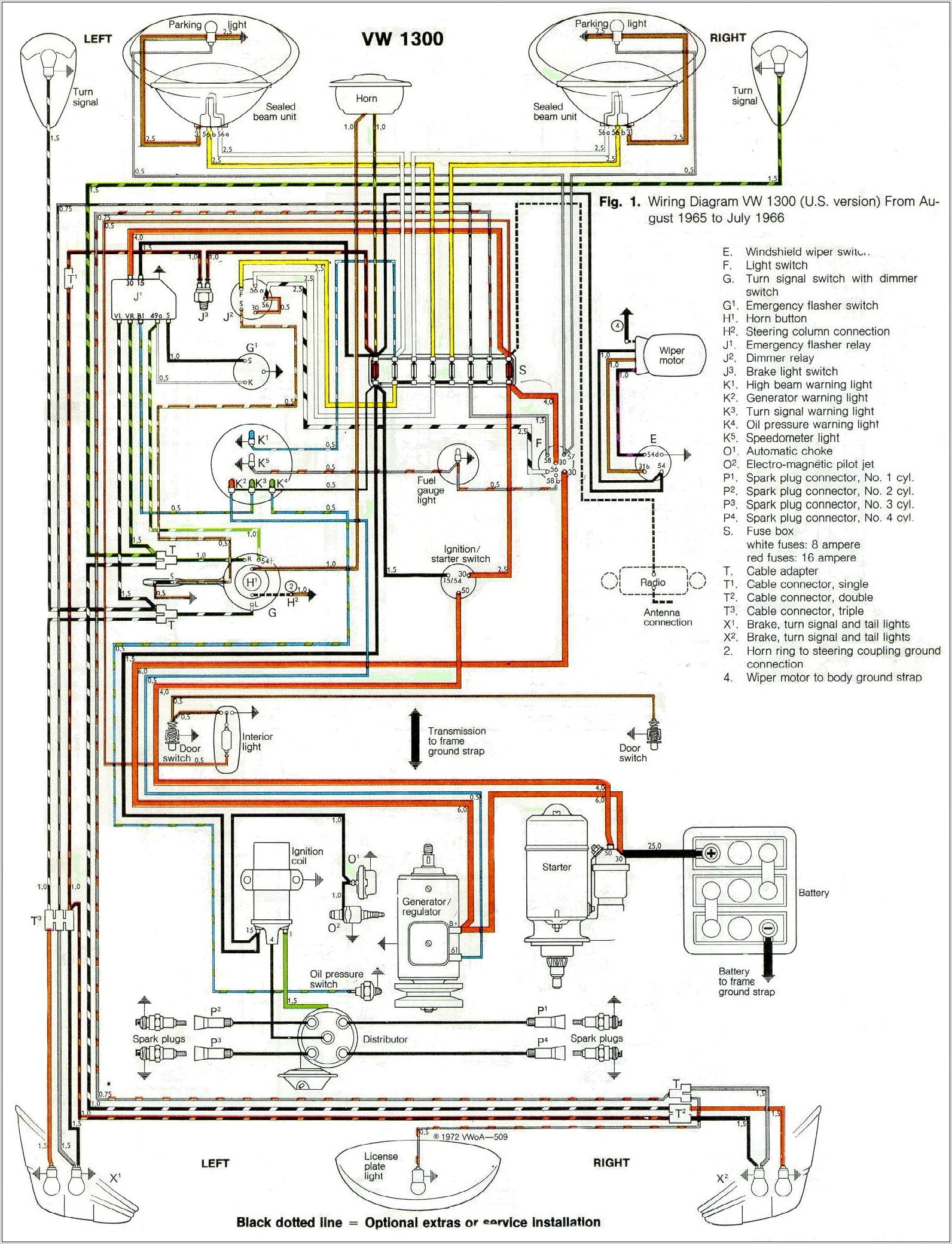 1960 Vw Beetle Wiring Diagram