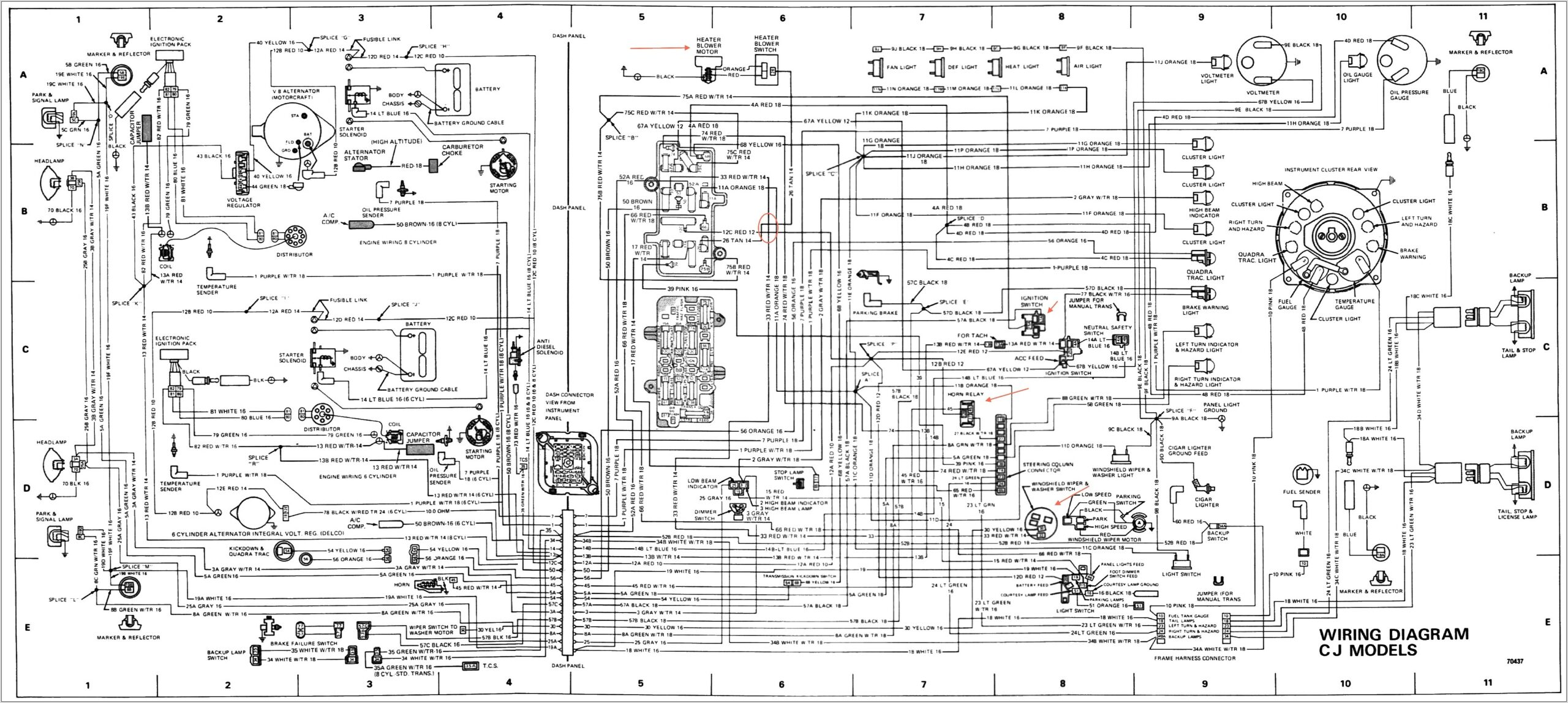 1974 Cj5 Wiring Diagram