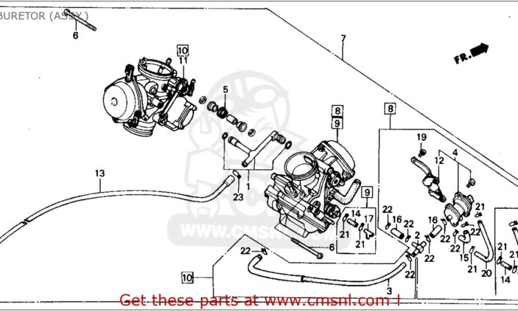 1984 Honda Shadow 700 Carburetor Diagram