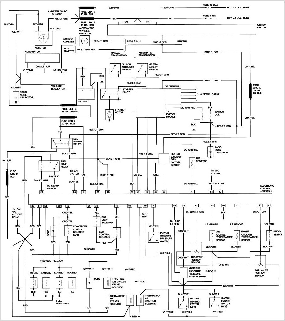 1989 Ford Bronco Wiring Diagram