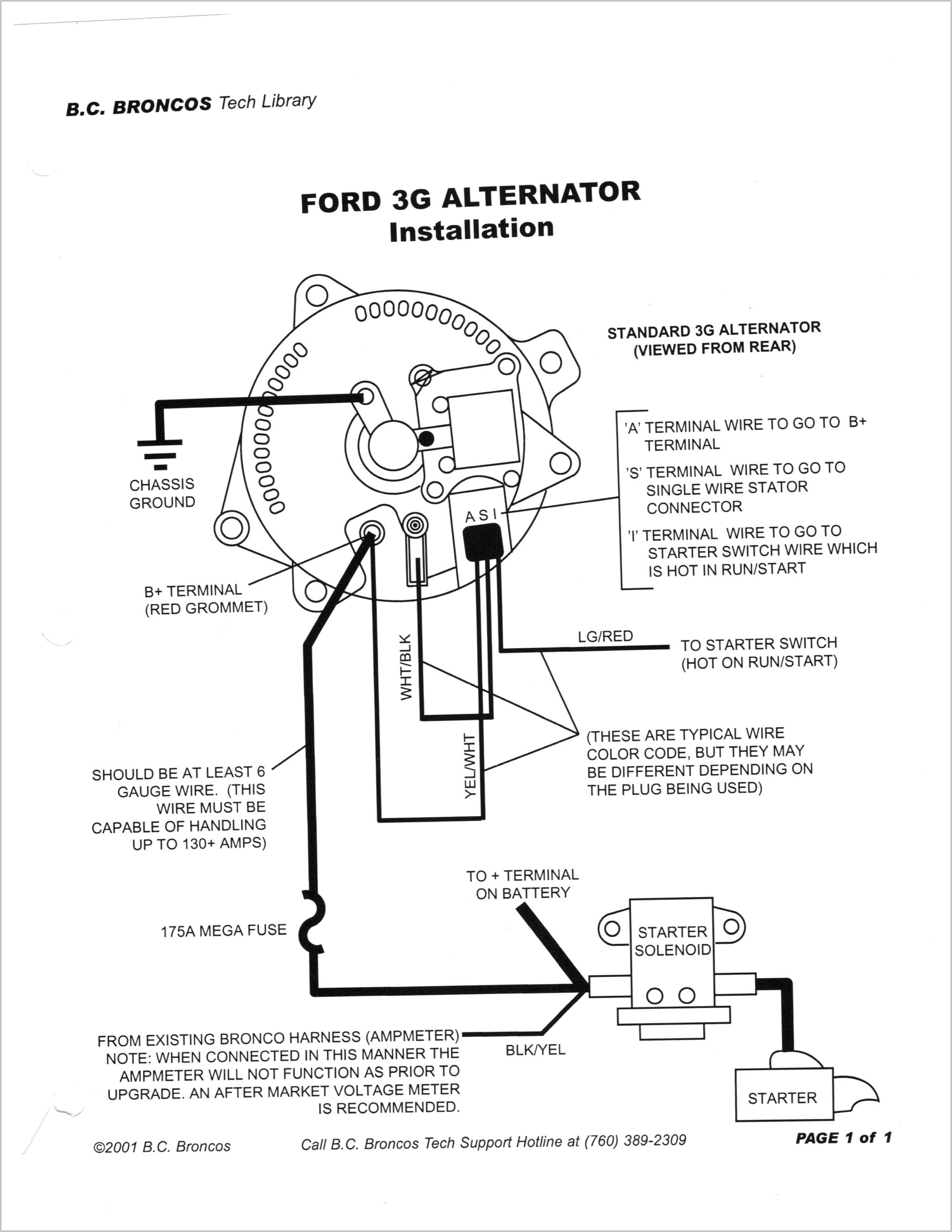 1997 Ford Ranger Alternator Wiring Diagram