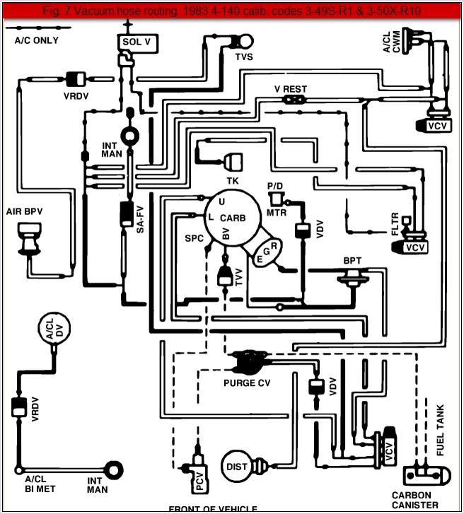 1997 Ford Ranger Vacuum Hose Diagram