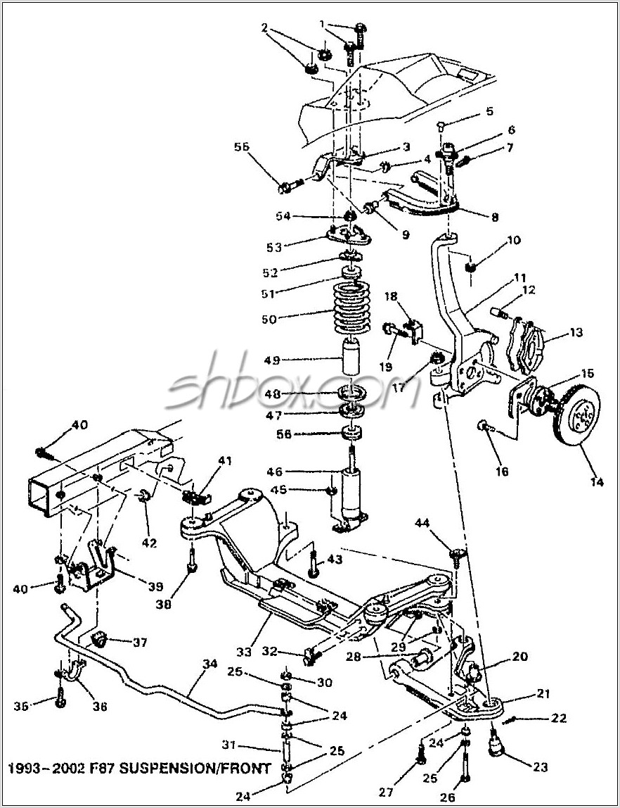 1998 Chevy Blazer Front Suspension Diagram