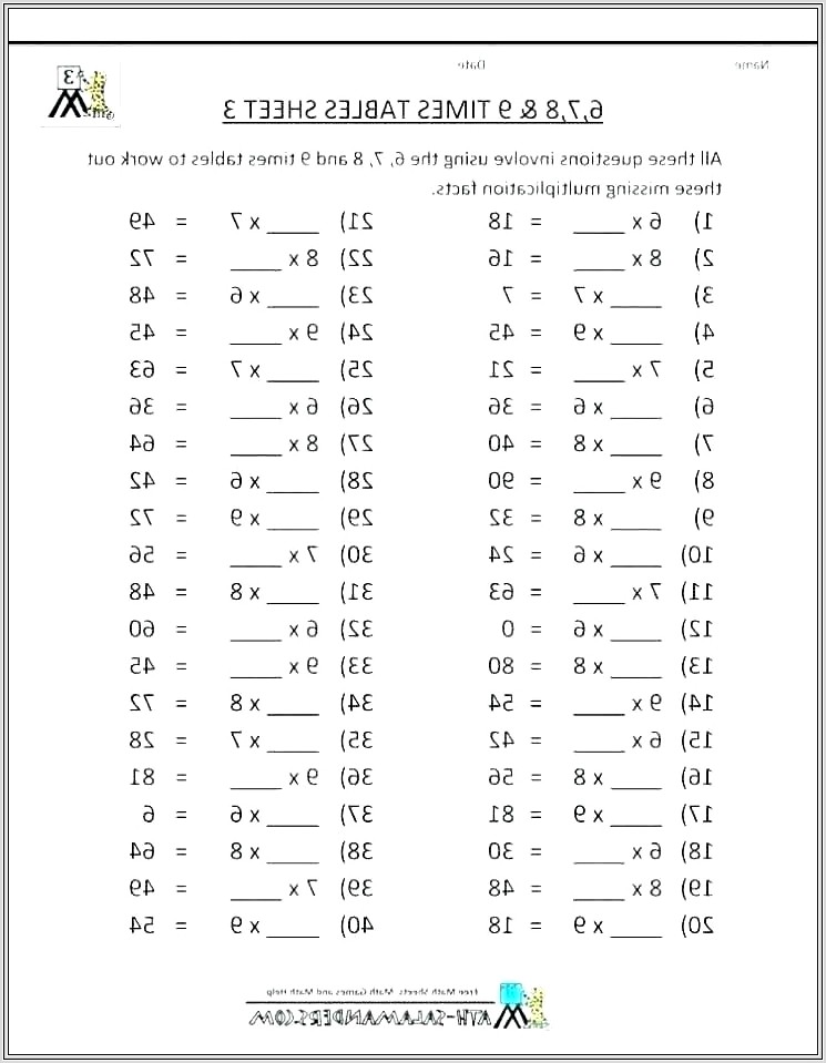 2 Times Table Practice Worksheets