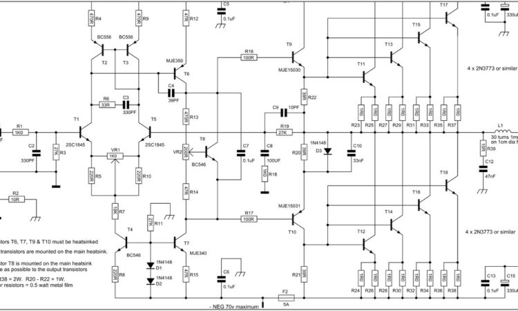 2000w Power Amplifier Circuit Diagram