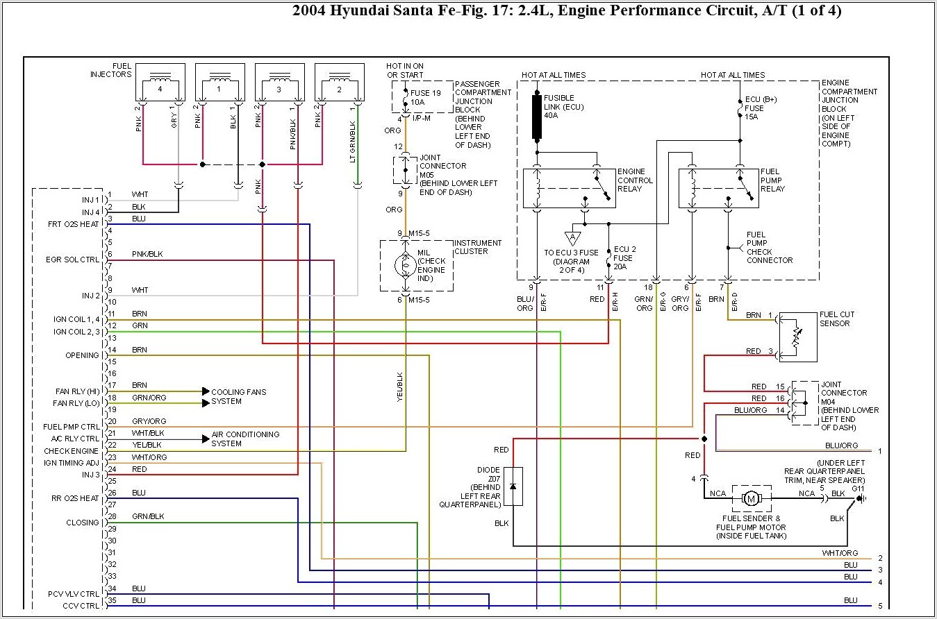 2001 Hyundai Santa Fe Radio Wiring Diagram
