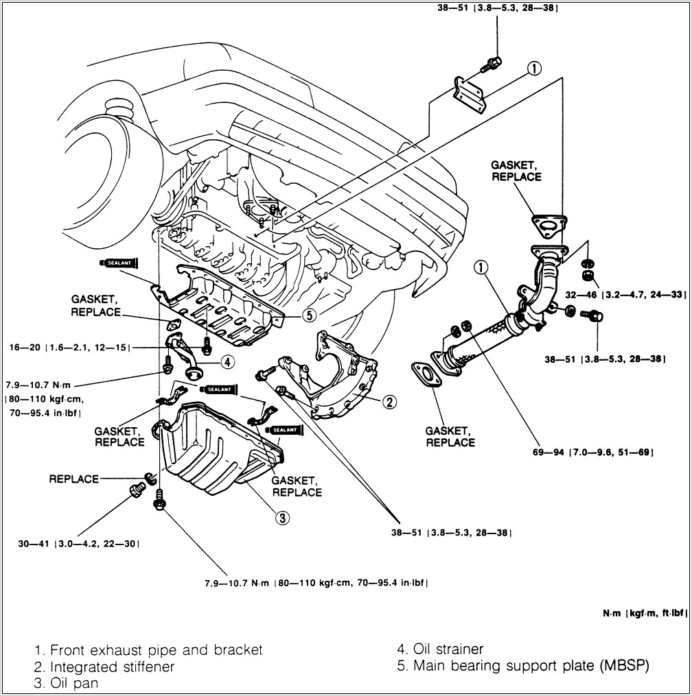 2001 Mazda Protege Exhaust Diagram