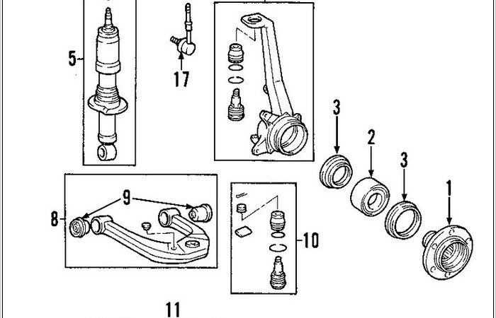 2003 Toyota Sequoia Front Suspension Diagram