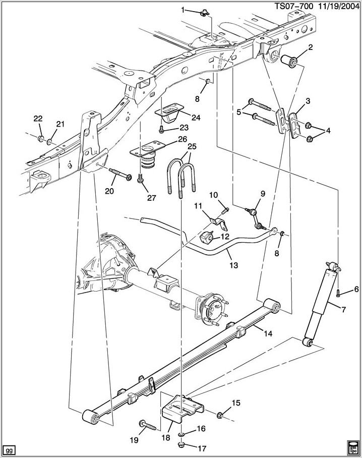 2004 Chevy Colorado Front Suspension Diagram