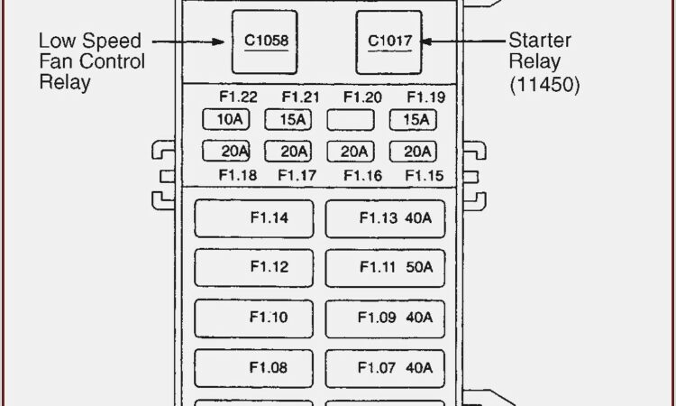 2004 Ford F350 Fuse Box Diagram