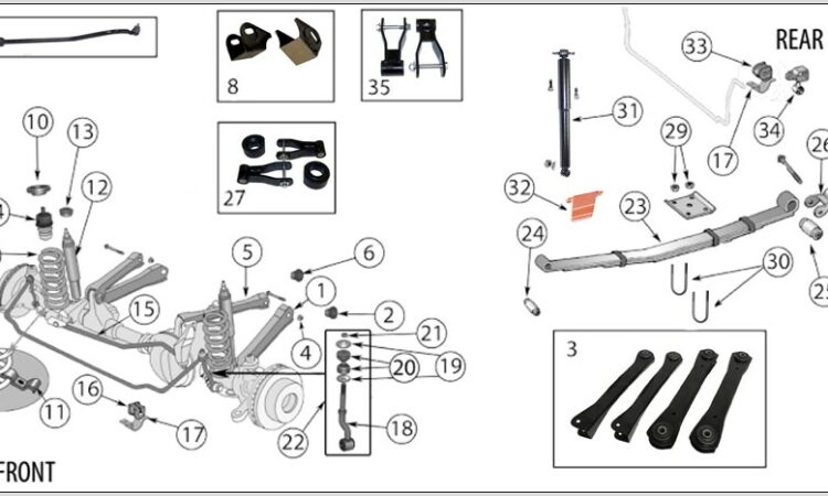 2004 Jeep Liberty Front Suspension Diagram