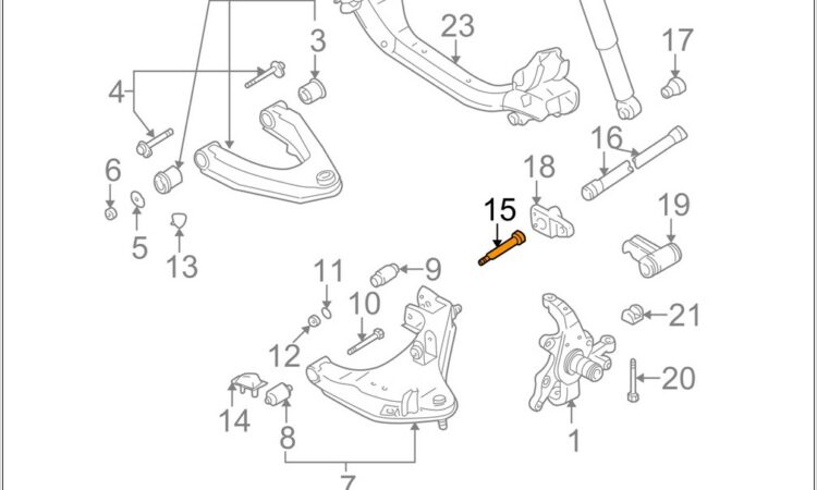 2004 Nissan Frontier Front Suspension Diagram