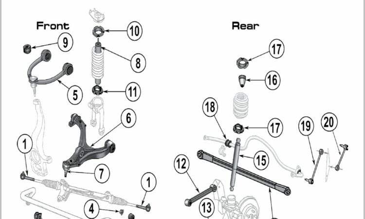 2005 Jeep Liberty Front Suspension Diagram