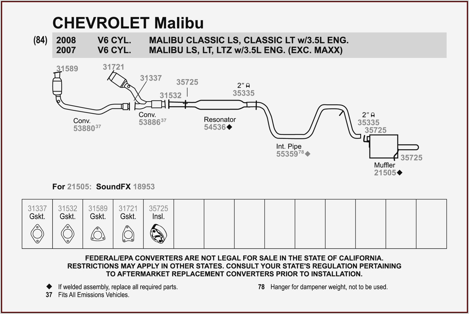 2007 Chevy Silverado Exhaust Diagram