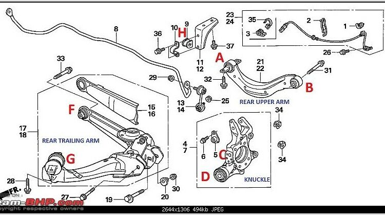 2008 Honda Civic Suspension Diagram