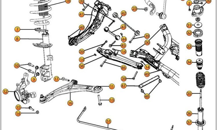 2008 Jeep Patriot Rear Suspension Diagram