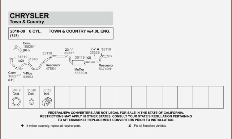 2010 Chrysler Town And Country Exhaust Diagram