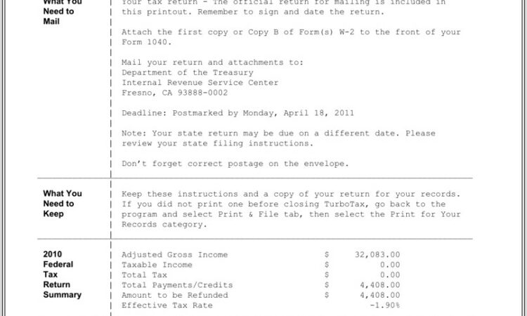 2010 Earned Income Tax Credit Worksheet