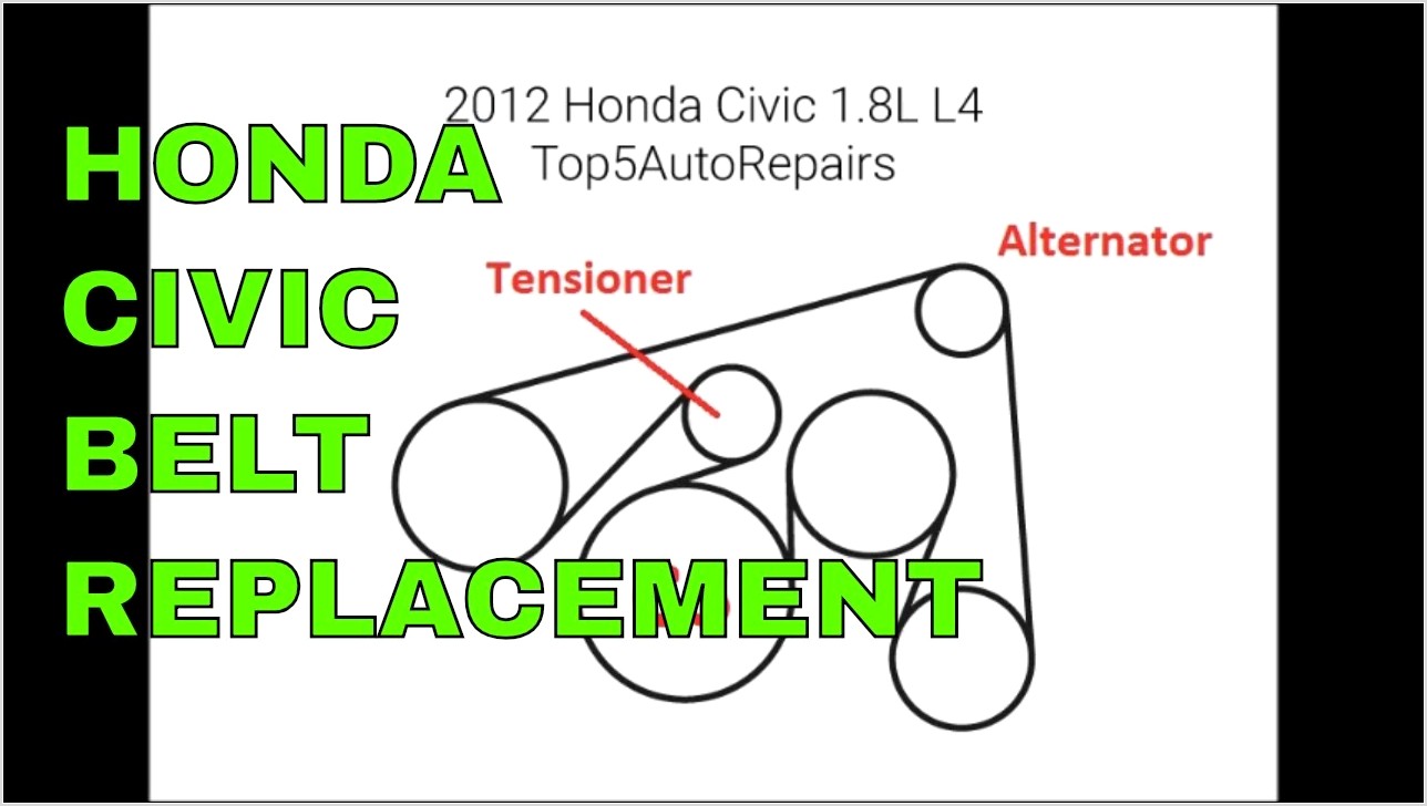 2013 Honda Civic Serpentine Belt Diagram